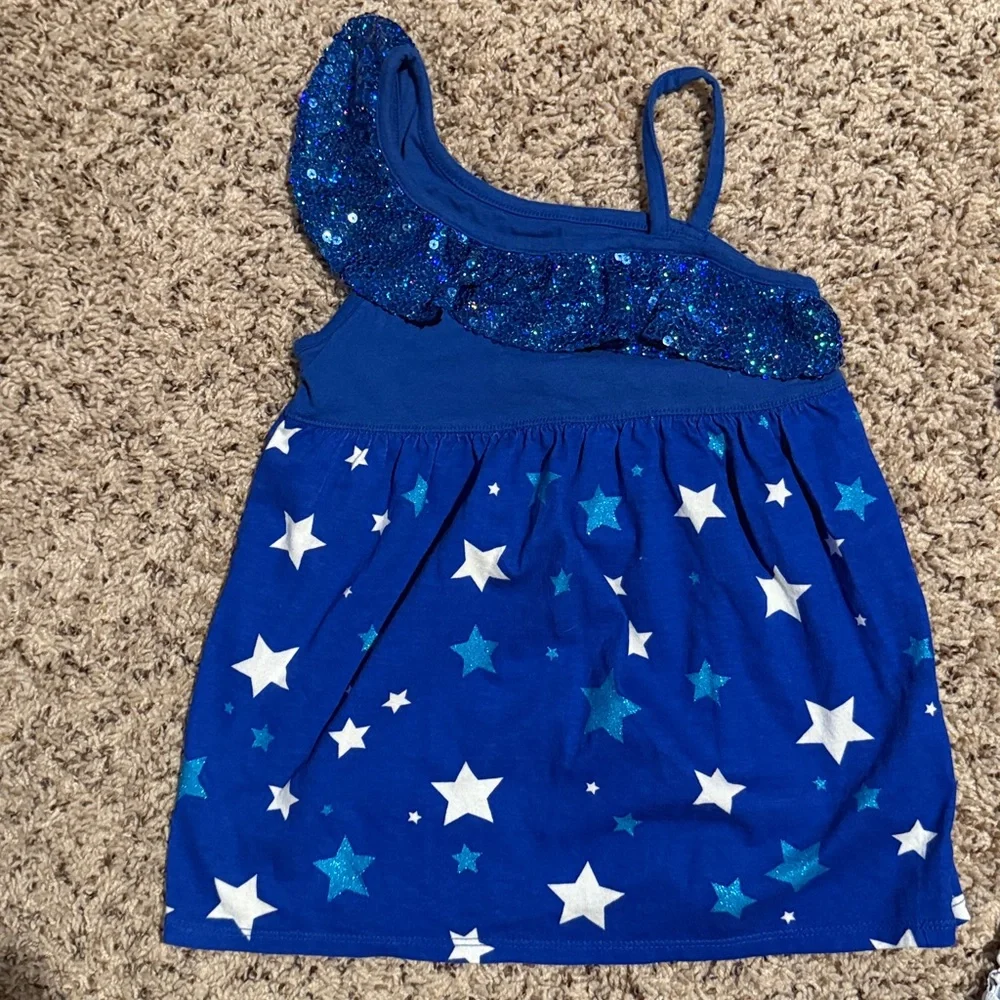Girls size 7 Justice bundle with 3 tank tops and one shirt